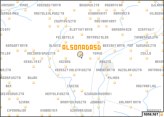 map of Alsónádasd