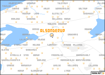 map of Alsønderup