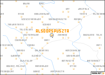 map of Alsóörspuszta