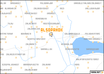 map of Alsópáhok