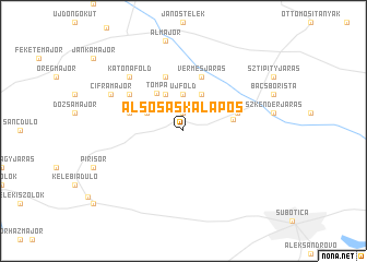 map of Alsósáskalapos