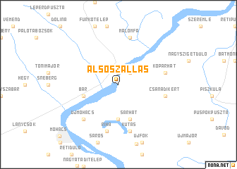 map of Alsószállás