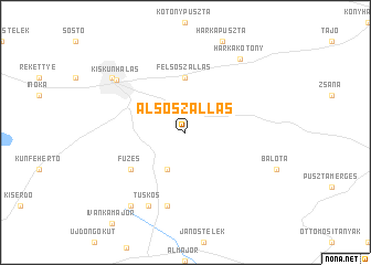 map of Alsószállás