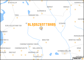 map of Alsószenttamás
