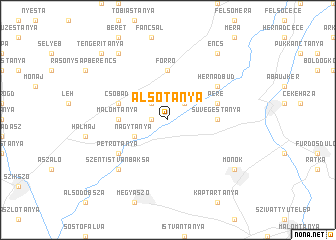 map of Alsótanya