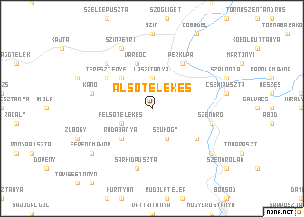 map of Alsótelekes