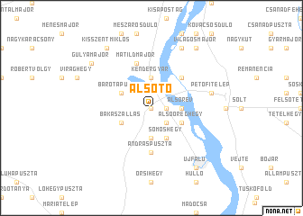 map of Alsótó