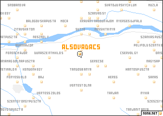 map of Alsóvadács