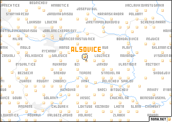 map of Alšovice