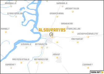 map of Alsóvrányos