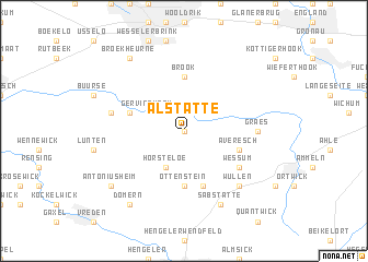 map of Alstätte
