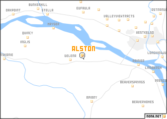 map of Alston