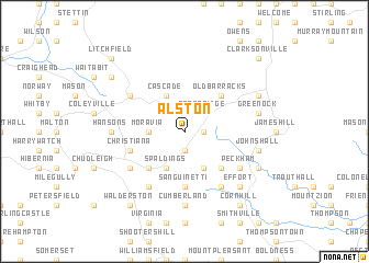 map of Alston