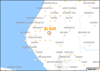 map of Alsum