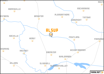 map of Alsup