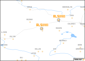 map of Alsviķi