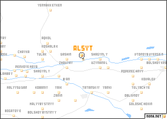 map of Alʼ-Syt