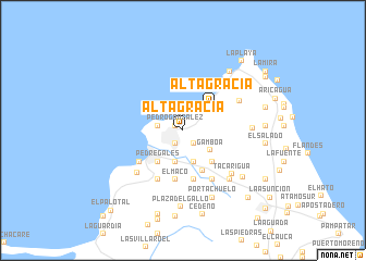 map of Altagracia