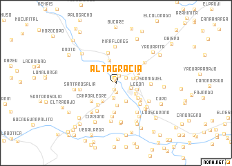 map of Altagracia