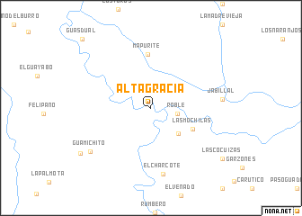 map of Altagracia