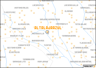 map of Alta Laja Azul