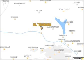 map of Altamahaw