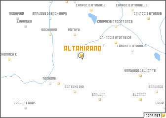 map of Altamirano