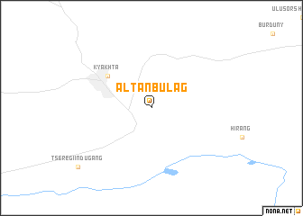 map of Altanbulag