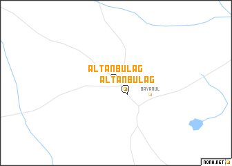 map of Altan Bulag