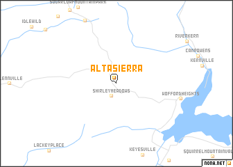 map of Alta Sierra