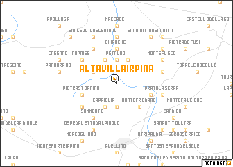 map of Altavilla Irpina