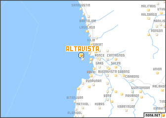 map of Altavista