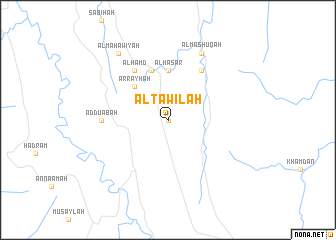 map of Āl Ţāwilah