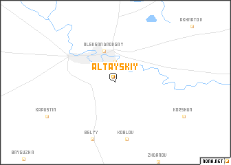 map of Altayskiy