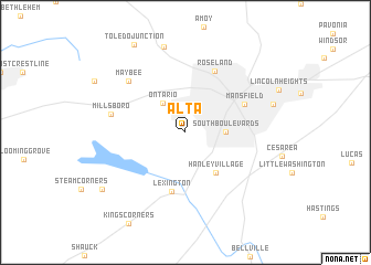 map of Alta