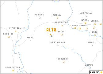 map of Alta