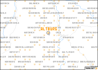 map of Altburg