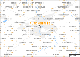 map of Altchemnitz