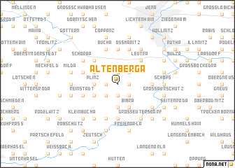 map of Altenberga