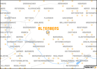 map of Altenberg