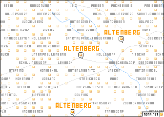 map of Altenberg