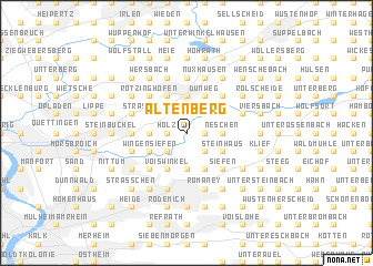 map of Altenberg