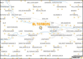 map of Altenberg