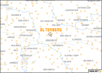 map of Altenberg