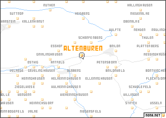 map of Altenbüren