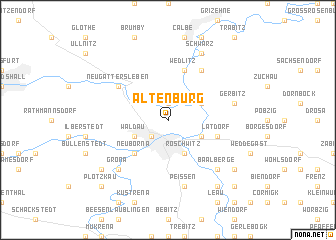 map of Altenburg