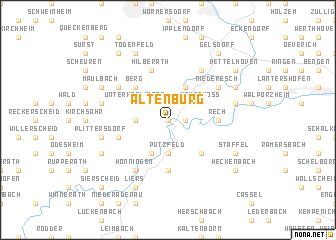 map of Altenburg