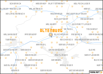 map of Altenburg