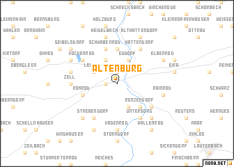 map of Altenburg