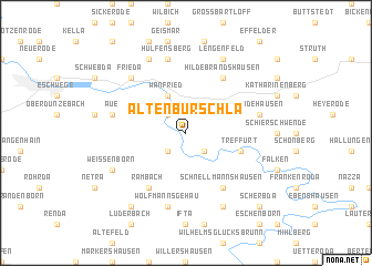 map of Altenburschla